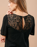 TEESHIRT NOIR MANOIR NOIR