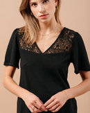 TEESHIRT NOIR MANOIR NOIR
