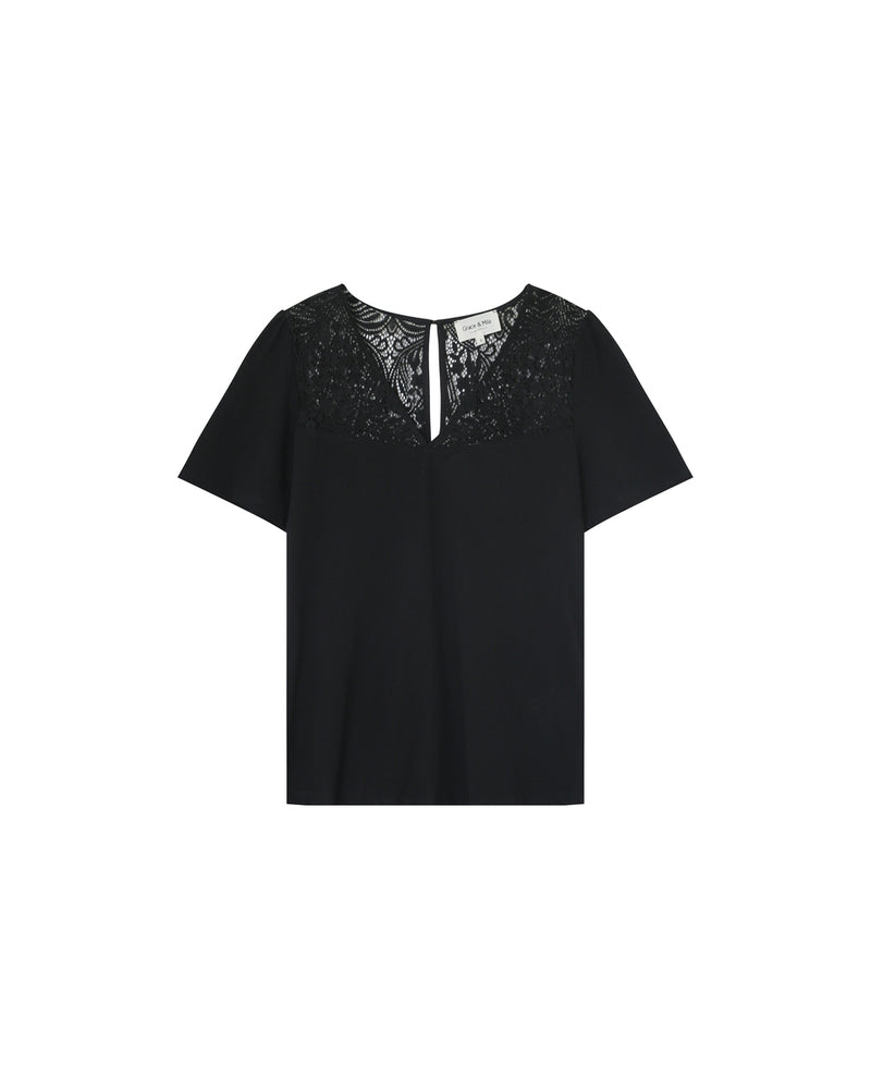 TEESHIRT NOIR MANOIR NOIR
