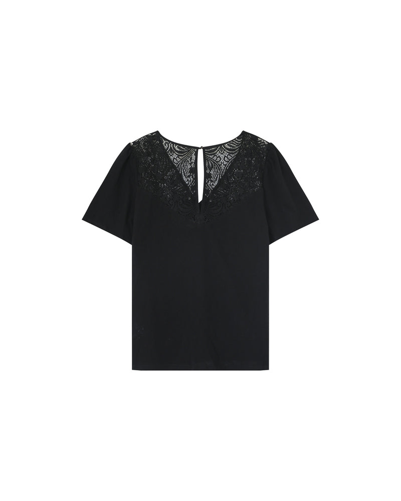 TEESHIRT NOIR MANOIR NOIR