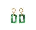 BOUCLES D'OREILLES VERT MANOLI VERT