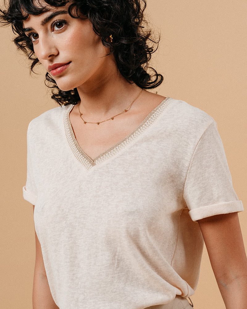 TEESHIRT BEIGE MANUEL BEIGE