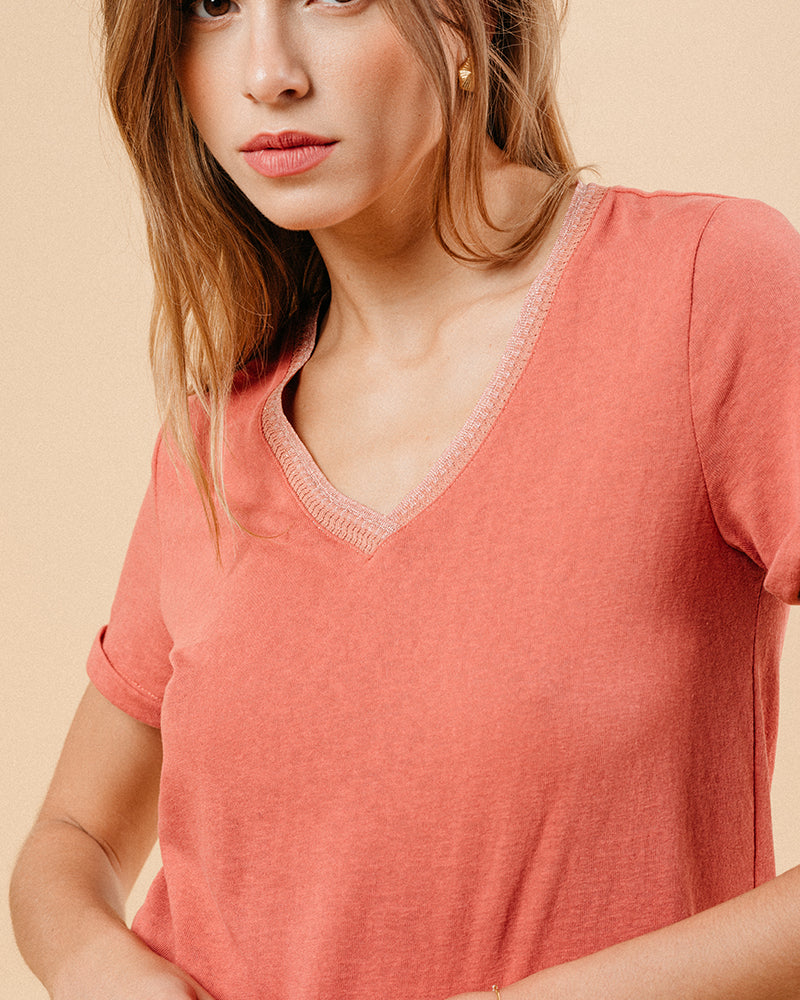 TEESHIRT ROSE MANUEL ROSE