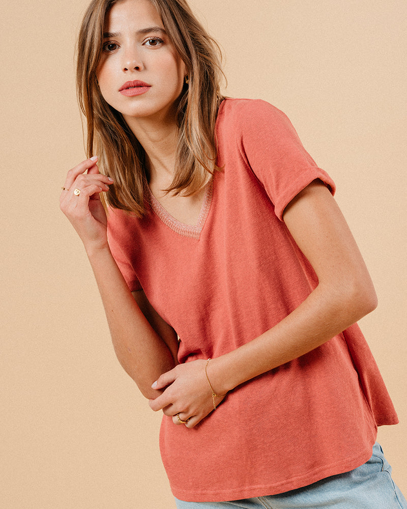 TEESHIRT ROSE MANUEL ROSE