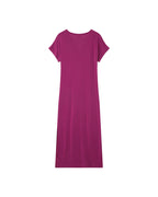 AUBERGINE DRESS MARGAUX AUBERGINE