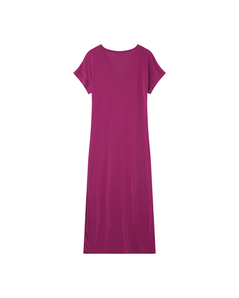 AUBERGINE DRESS MARGAUX AUBERGINE