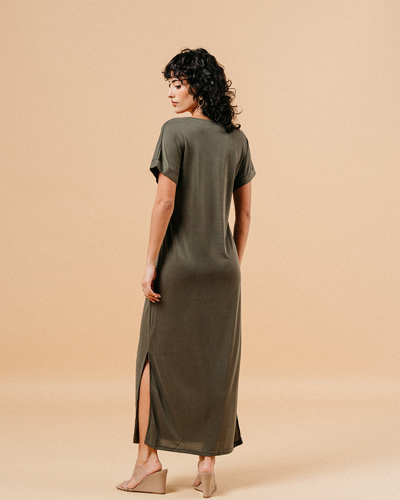 ROBE KAKI MARGAUX KAKI
