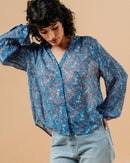 BLOUSE BLEU MARJORIE BLEU