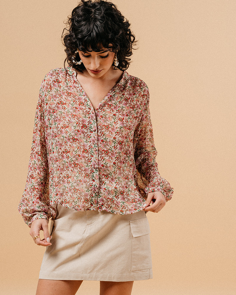 BLOUSE BLEU MARJORIE BLEU