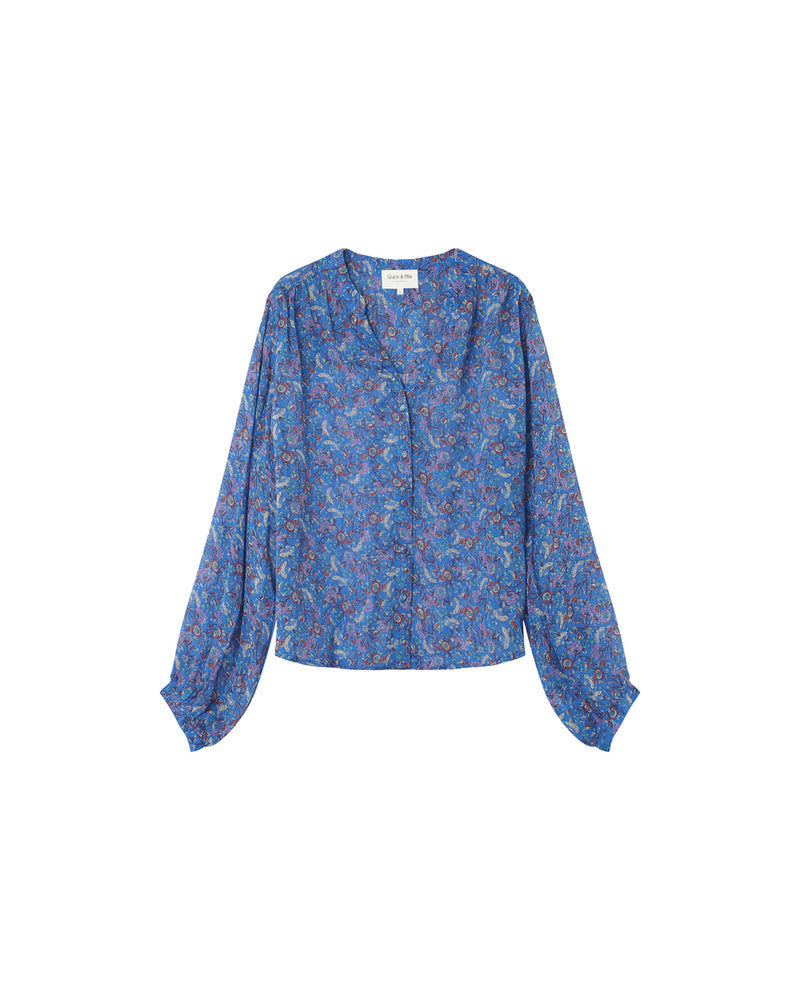 BLOUSE BLEU MARJORIE BLEU