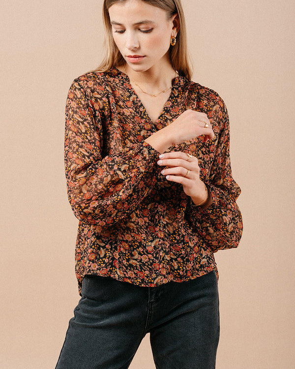 BLOUSE NOIR MARJORIE NOIR