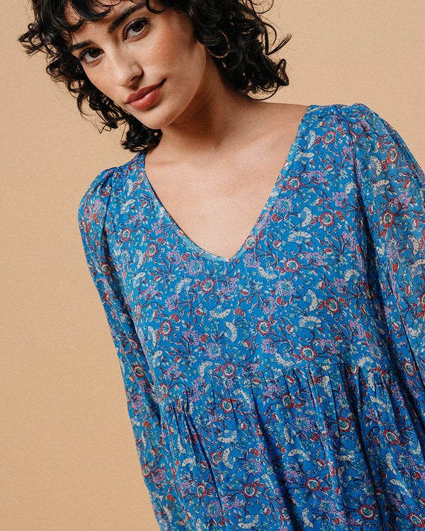 ROBE BLEU MARLISE BLEU