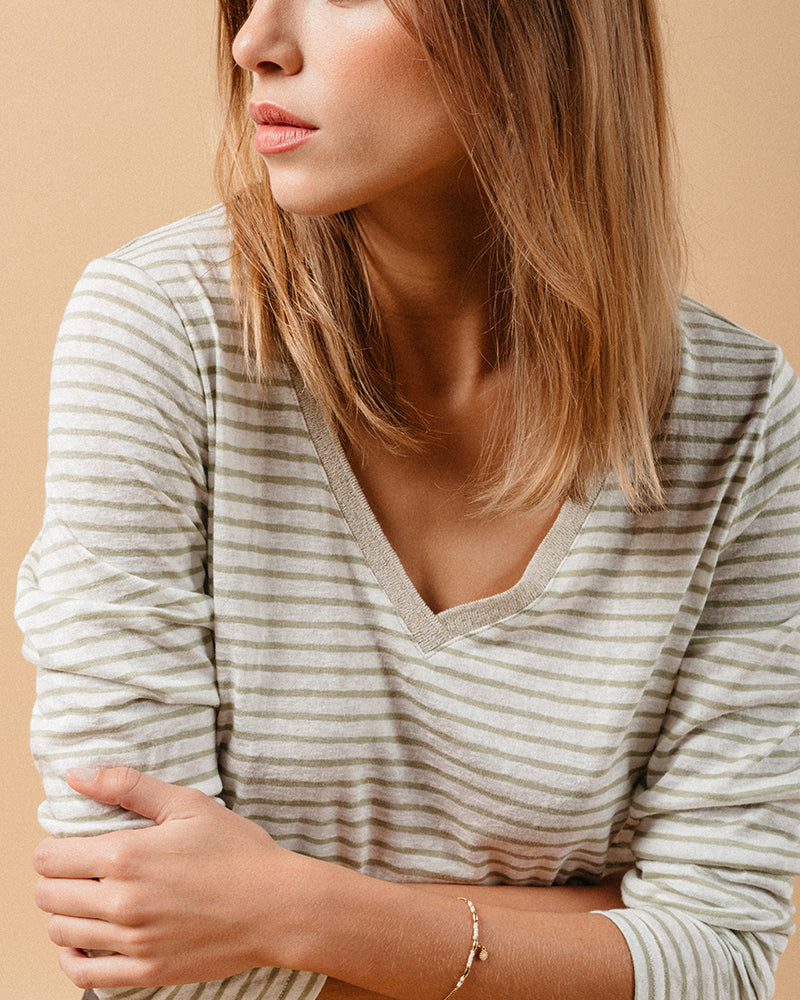 CAMISETA BEIGE MARRÓN BEIGE