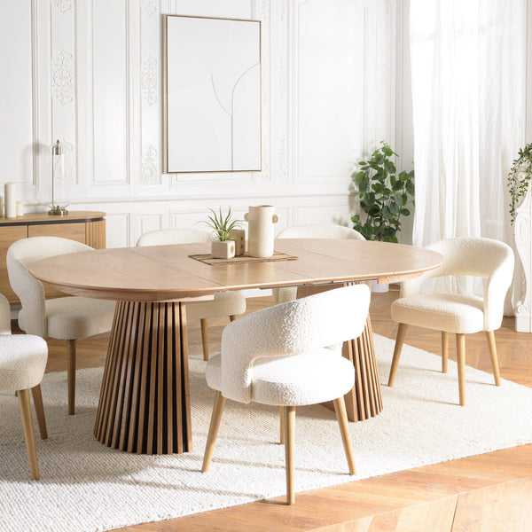 Sya - Dining Table - Light Oak/Black
