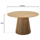 Sya - Dining Table - Light Oak/Black