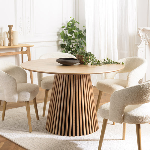 Sya - Dining Table - Light Oak/Black