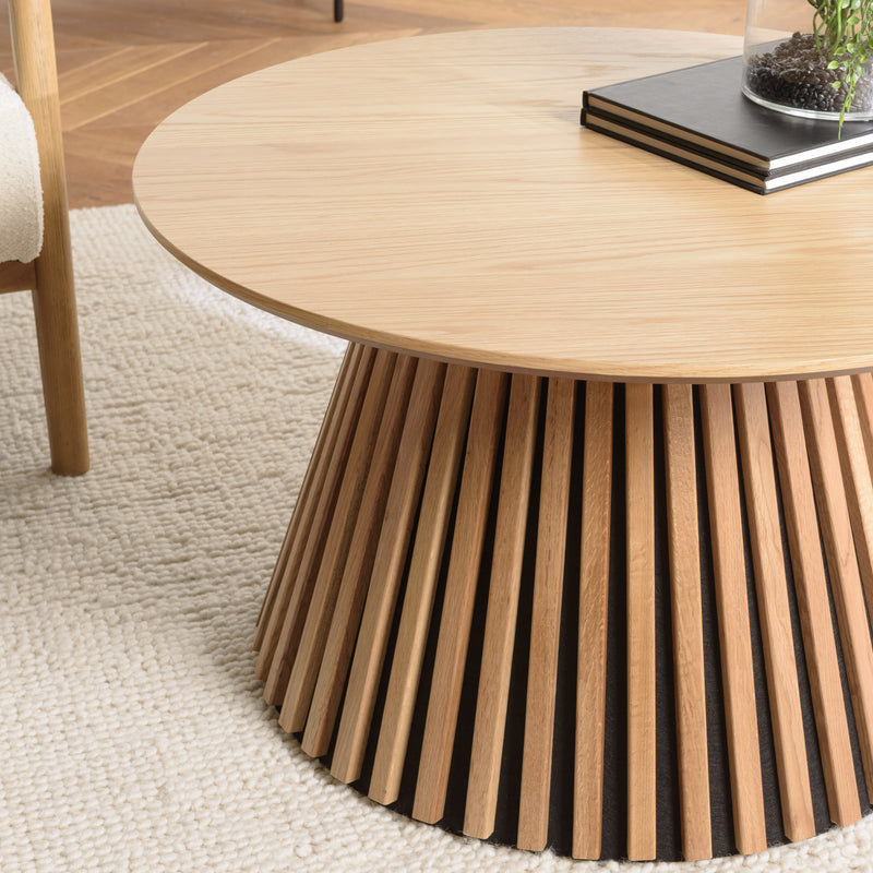 Mesa de centro - Sya - Roble claro - Negro