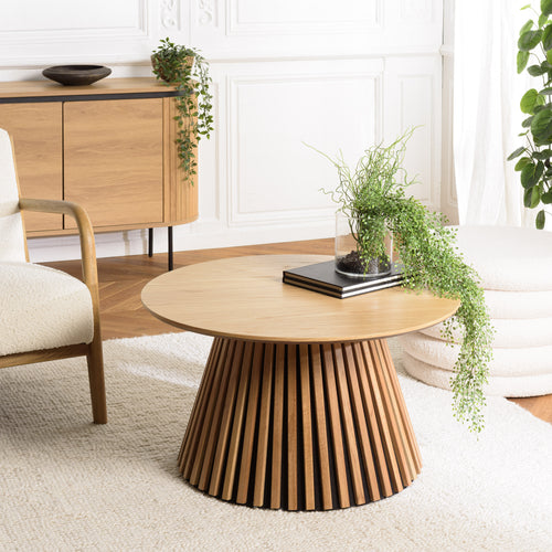 Mesa de centro - Sya - Roble claro - Negro