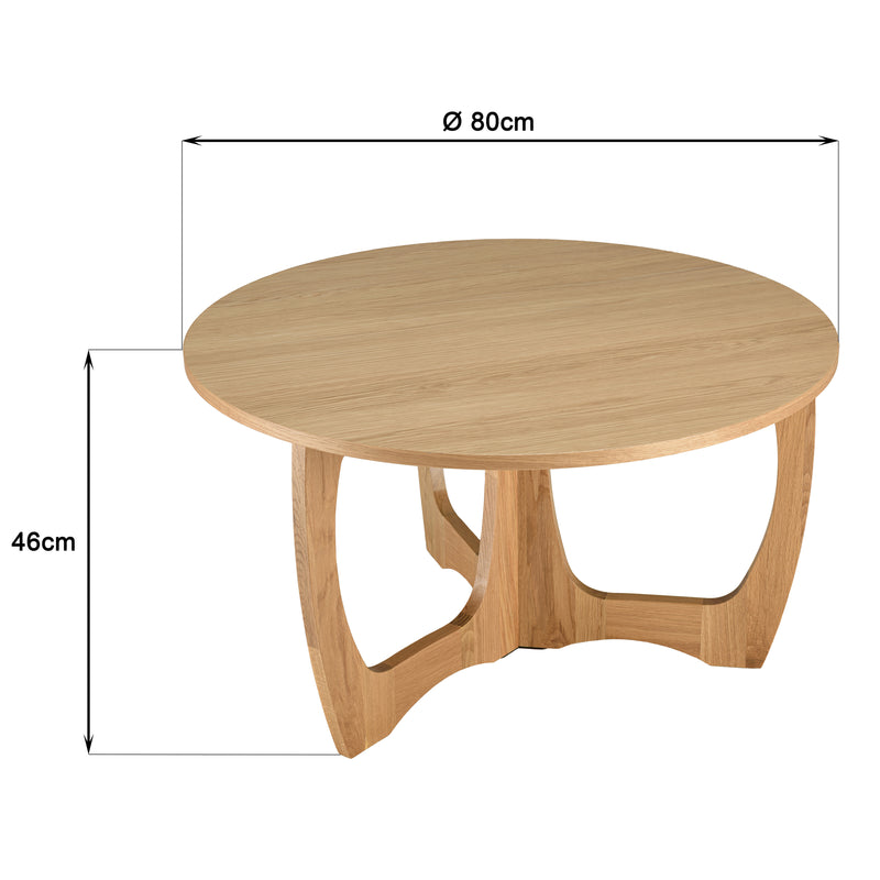 Mesa de centro - Sya - Roble claro