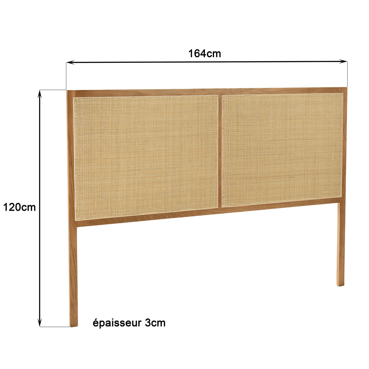 Sya - Testiera del letto - Rovere chiaro