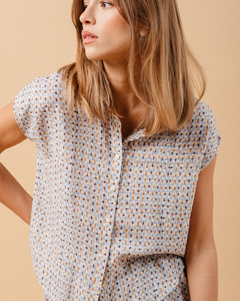 CHEMISE BLEU MATRIOCHKA BLEU