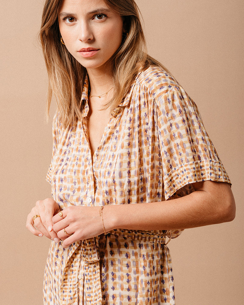 ROBE OCRE MAUVE OCRE