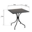Vianney - Table De Jardin - Acier - Noir