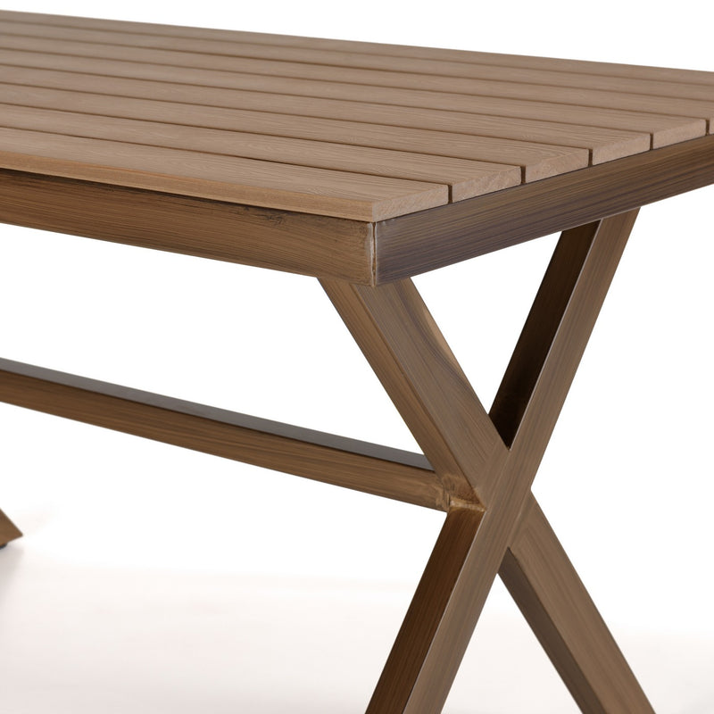 Vianney - Table De Jardin - Acier/Polywood - Marron