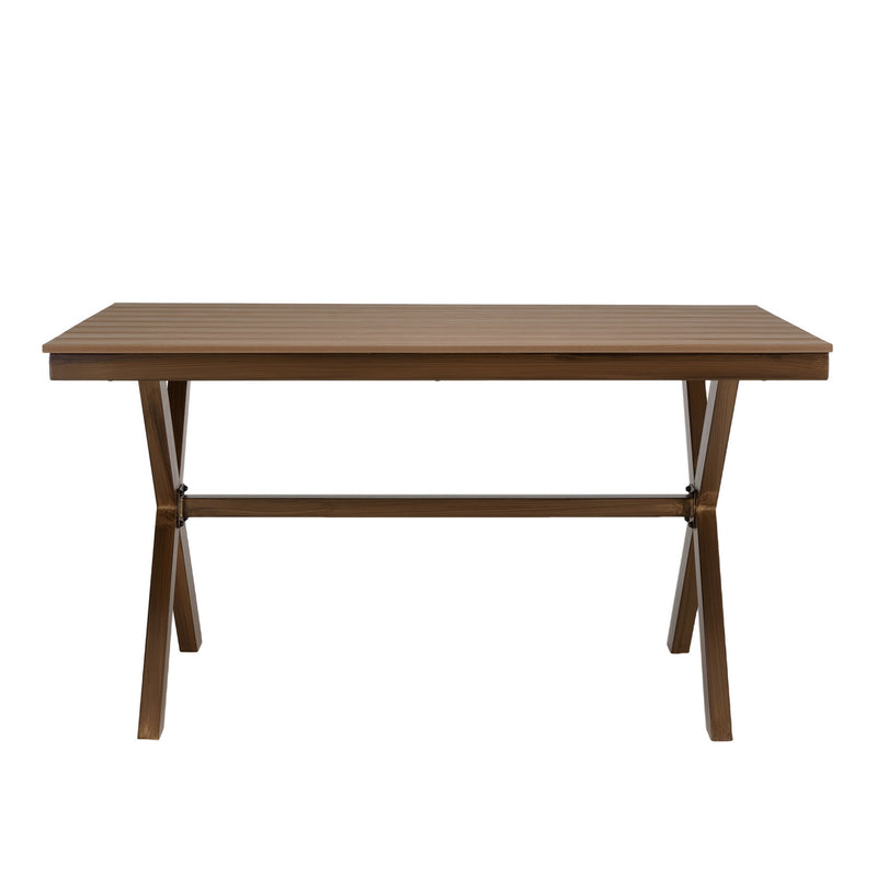 Vianney - Table De Jardin - Acier/Polywood - Marron