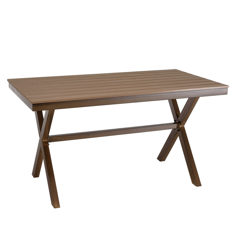 Vianney - Table De Jardin - Acier/Polywood - Marron