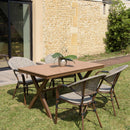 Vianney - Table De Jardin - Acier/Polywood - Marron