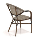 Vianney - Lot De 2 Chaises Jardin - Textilène/Acier - Taupe