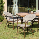 Vianney - Lot De 2 Chaises Jardin - Textilène/Acier - Taupe
