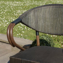 Vianney - Lot De 2 Chaises Jardin - Textilène/Acier - Marron