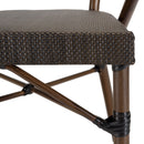 Vianney - Lot De 2 Chaises Jardin - Textilène/Acier - Marron