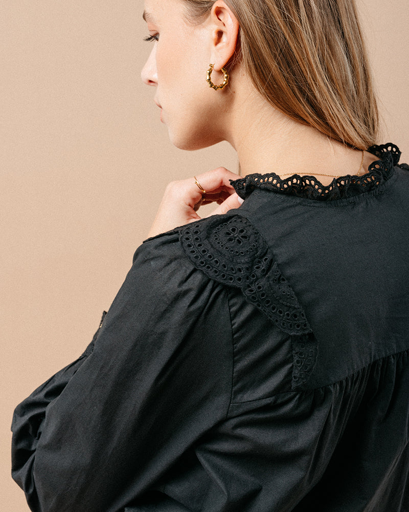 BLOUSE NOIR MAXIME NOIR