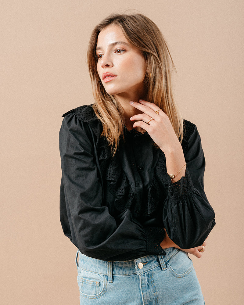 BLOUSE NOIR MAXIME NOIR