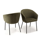 Ulysse - Dining Chair & Carver Chair - Black/Green