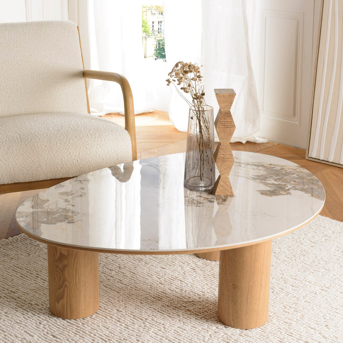 Ugo - Table basse - Chêne Clair