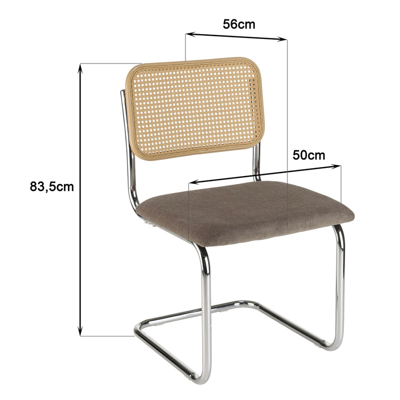 Mesa Silla Y Sillón - Lea - Taupe - Madera Clara