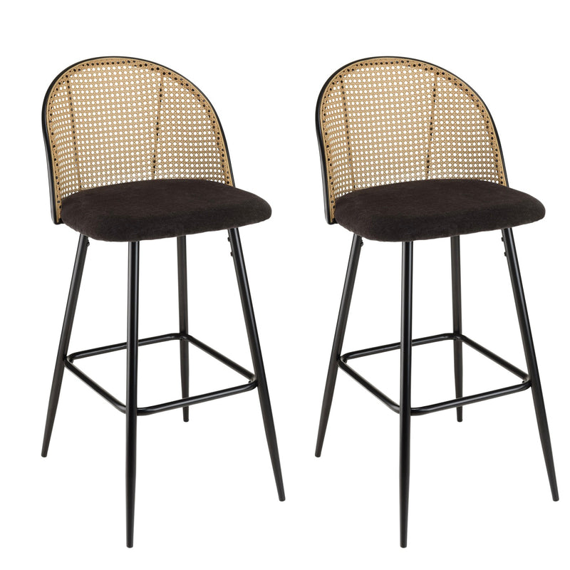 Silla, Taburetes Y Sillón De Bar - Lea - Negro - Madera Clara