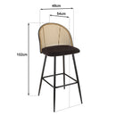 Silla, Taburetes Y Sillón De Bar - Lea - Negro - Madera Clara