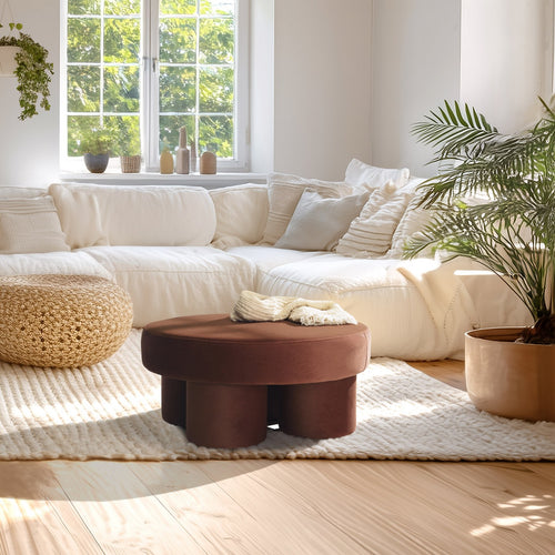 Leopold - Pouf - Marron