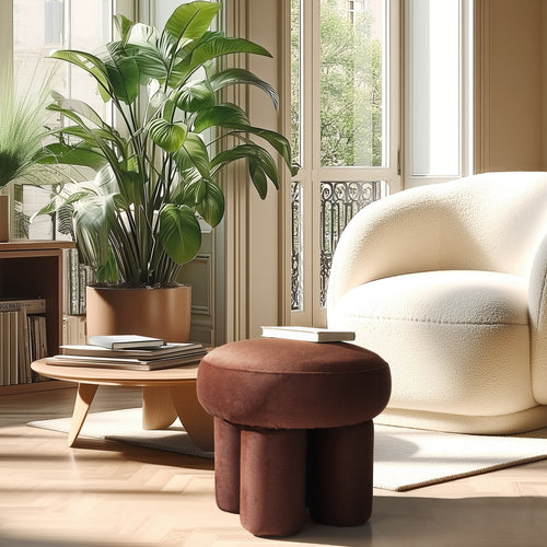 Leopold - Pouf - Marron