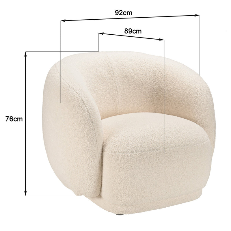 Sillón - Leopold - Crudo - Negro