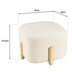Leopold - Pouf - Bois Clair
