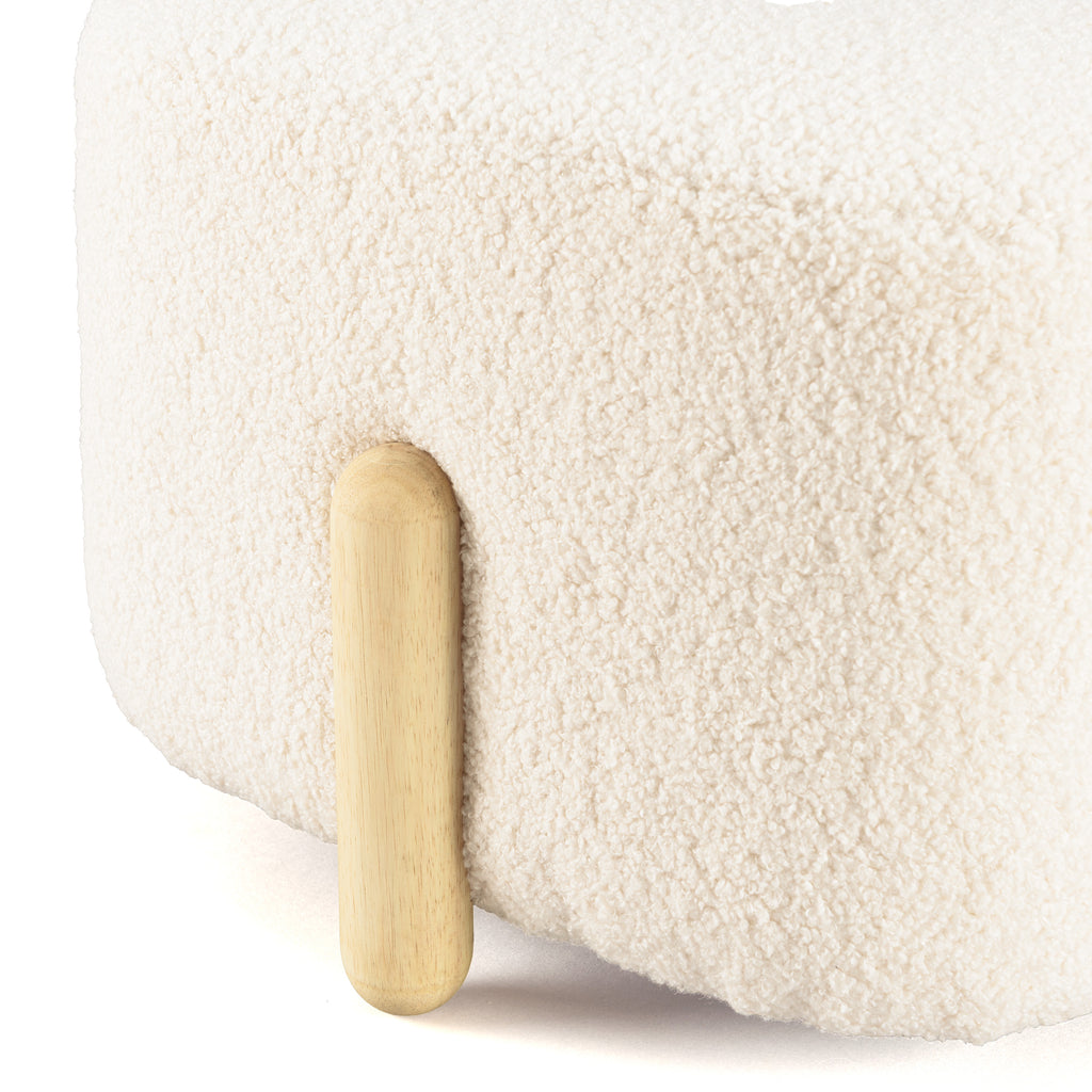 Leopold - Pouf - Bois Clair