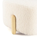 Puf - Leopold - Crudo - Madera clara