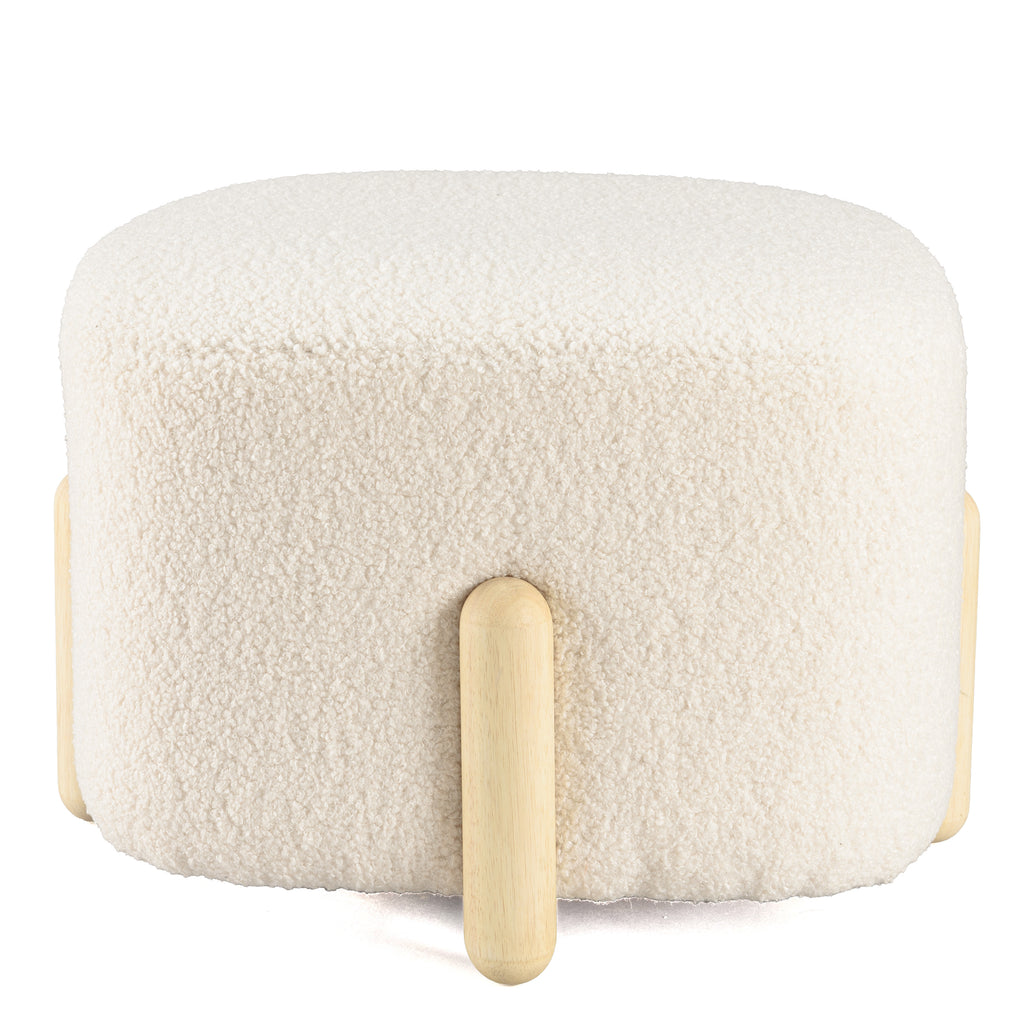 Leopold - Pouf - Bois Clair