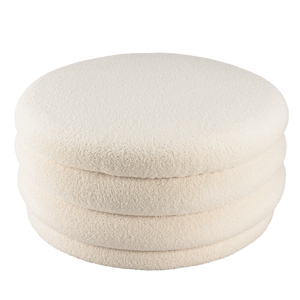 Leopold - Pouf - Ecru